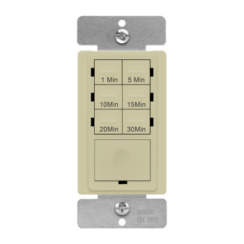 Enerlites 30Minute Countdown Timer Switch 1510152030 Min For Bathroom Fans Heaters Lights Led Indicator 120Vac 800W