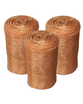 Awf Pro 4 X 60 Copper Mesh For Pest Mice And Rodent Control Pack Of 3 Perfect For Homes Gardens And Decor Rust And Bac