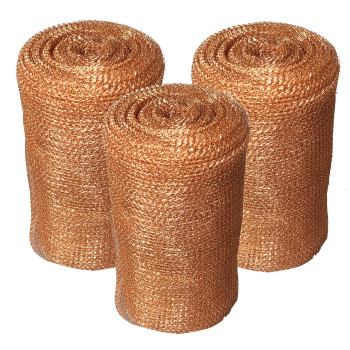 Awf Pro 4 X 60 Copper Mesh For Pest Mice And Rodent Control Pack Of 3 Perfect For Homes Gardens And Decor Rust And Bac