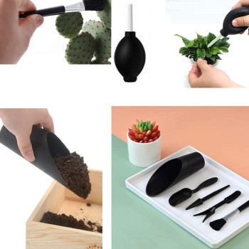 Cfhallez 17 Pieces Succulent Plants Tools Gardening Succulent Transplanting Hand Tool Succulent Garden Pad Miniature Planting