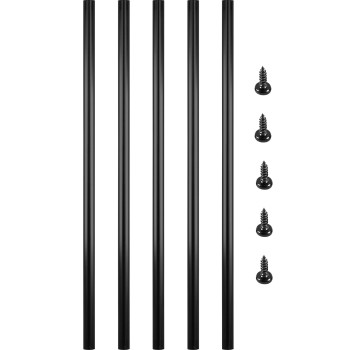 Vevor Deck Balusters 36X075 Metal Deck Spindles 51 Pack Staircase Baluster With Screws Aluminum Alloy Deck Railing For W