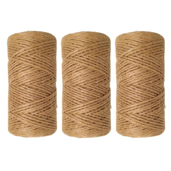 Quotidian 1000 Feet C 333 Yards 2Mm 3 Ply Black Jute Twine String Rolls For Artworks And Crafts Gift Wrapping Picture Displ