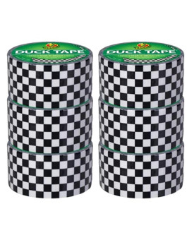 Duck Brand Duck Printed Duct Tape 6Roll Checker 280410C