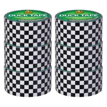 Duck Brand Duck Printed Duct Tape 6Roll Checker 280410C