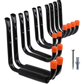 Horusdy 10Pack Heavy Duty Garage Storage Hooks Assorted Utility Hooks 9 7 5 35 3 Two Each