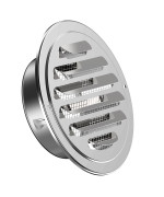 Stainless Steel Soffit Vents 4 Inch Hg Power Round Vent Cover With Screen Mesh Louver Air Vent Hood For Wall Ceiling Mount B