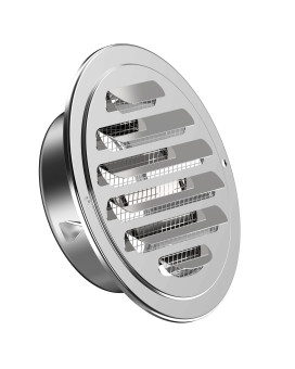 Stainless Steel Soffit Vents 4 Inch Hg Power Round Vent Cover With Screen Mesh Louver Air Vent Hood For Wall Ceiling Mount B