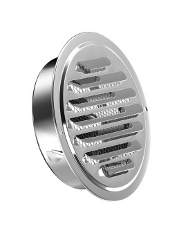 Stainless Steel Soffit Vents 6 Inch Hg Power Round Vent Cover With Screen Mesh Louver Air Vent Hood For Wall Ceiling Mount B