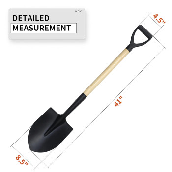 Shovel For Digging Round Shovel Garden Tool With Dhandle 41 Inches In Overall Length Wooden Handel Garden Shovel Beach Shove