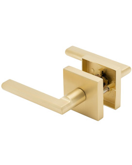 Linkaa Passage Door Locks Gold Stain Brass Door Lever Bedroom Bathroom Door Handles Keyless Interiort Exteriorinterior Door