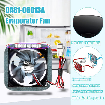 Da8106013A U92C12Ms1B352 Refrigerator Evaporator Fan Motor With Silent Spongeno Noise Da3100287A Motor For Samsung Rf18 Rf2