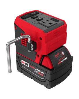 Milwaukeetool 2846 50 M18 18 Volt 175 Watt Lithium Ion Powered Compact Inverter With 50 Ah Battery