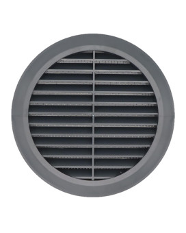 Ecopro Vent Graphitegray 5 Inch Round Ventilation Grille With Insect Mesh Duct 5 Grille 6 Ventilation Applications Indo