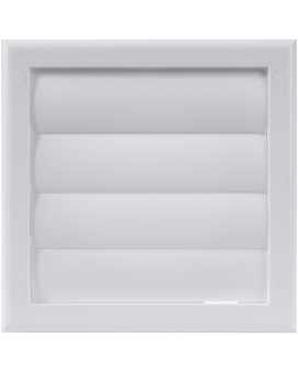 Vent Systems 4 Inch 75 X 75 Exhaust Vent Cover White Dryer Vent Hood Louvered Dryer Duct Vent Cover Vent Hood