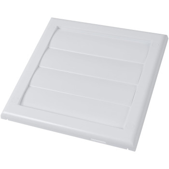 Vent Systems 4 Inch 75 X 75 Exhaust Vent Cover White Dryer Vent Hood Louvered Dryer Duct Vent Cover Vent Hood