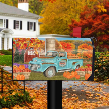 Briarwood Lane Fresh Picked Pumpkins Fall Magnetic Mailbox Cover Pickup Autumn Standard