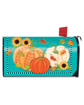 Briarwood Lane Whimsical Fall Primitive Magnetic Mailbox Cover Autmn Sunflowers Standard