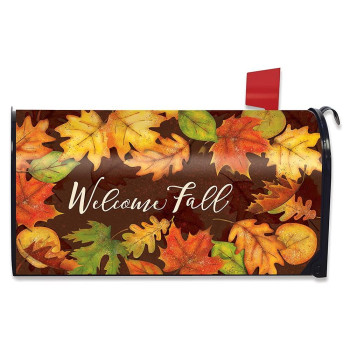 Briarwood Lane Leaf Toss Fall Magnetic Mailbox Cover Colored Leaves Autumn Standard