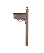 Hummingbird Curbside Mailbox With Locking Insert And Springfield Mailbox Post