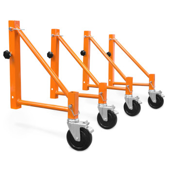 Wen 31104 Baker Scaffold Outriggers With 5Inch Locking Casters 4 Pack