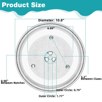 Gemroom 108 Ge Compatible Microwave Plate Replacement Microwave Glass Turntable Plate Of Wb48X21336