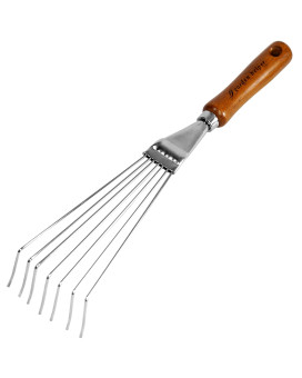 Japanese Hand Rake Garden Tool Japanese Steel With Wood Handle Small Rake For Leaves Handheld Garden Cleaning Tool Made In J