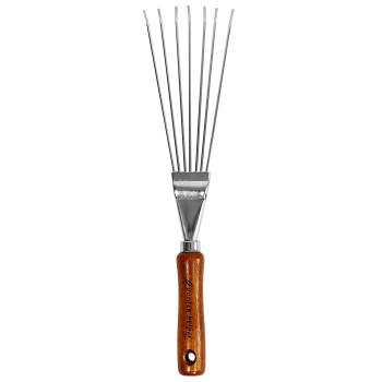 Japanese Hand Rake Garden Tool Japanese Steel With Wood Handle Small Rake For Leaves Handheld Garden Cleaning Tool Made In J