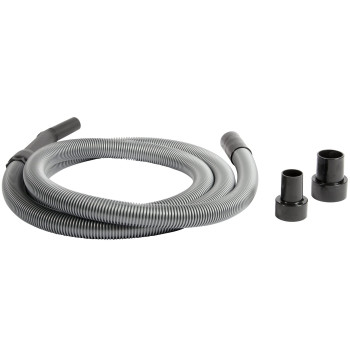 Centec Systems 10 Ft Premium Shop Vacuum Extension Hose With 2 Tank Adapters And 125 Curved End 120L X 125W Silver