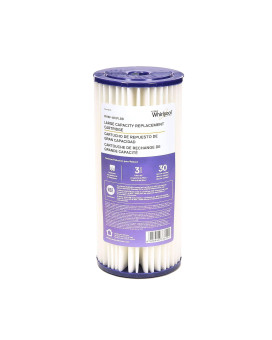 Whirlpool Whole House Large Capacity Pleated Sediment Filter Whkfwhplbb Nsf Certified 30 Micron Rating Reduces Sand Soil Sil