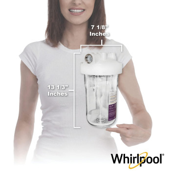 Whirlpool Large Capacity 10 X 45 Whole House Water Filter System Whkfdwhbb 1 Port Nsf Certified Reduces Sediment Sand