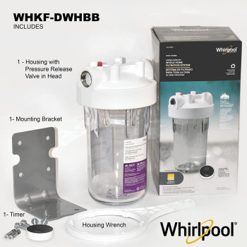 Whirlpool Large Capacity 10 X 45 Whole House Water Filter System Whkfdwhbb 1 Port Nsf Certified Reduces Sediment Sand