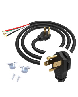 Topdc 4 Prong Dryer Cord 30 Amp Appliance Power Cord 5 Feet Wires In 4 Colors With O Ring Terminal Connectors Pure Copper Wir