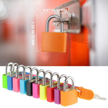 Suitcase Locks With Keys Mini Metal Luggage Locks Keyed Padlocks Multicolor Copper Keyed Padlocks For Suitcase Backpack Boxes