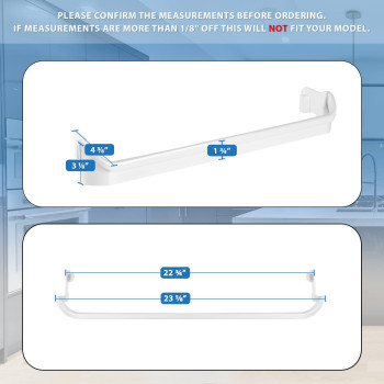 Upgraded Lifetime Appliance 240534901 240534701 Door Shelf Rack Bar Compatible With Frigidaire Or Kenmore Refrigerator