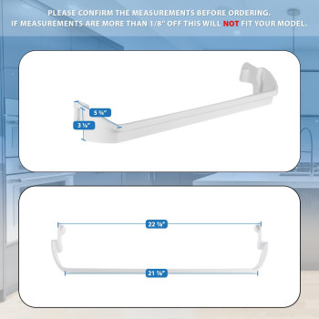 Upgraded Lifetime Appliance 2 X 240534901 1 X 240534701 Door Shelf Rack Bar Compatible With Frigidaire Or Kenmore Refrigerator
