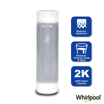 Whirlpool Granular Activated Carbon Replacement Water Filter Whkfgac 10 X 25 Reduces Chlorine Bad Taste Odor Use Wit