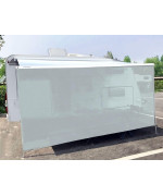 Tentproinc RV Awning Sun Shade 7' X 14' 3'' Gray Mesh Screen Sunshade UV Blocker Complete Kits - 3 Years Limited Warranty