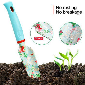 Gardening Tools Set Wanchi 11 Piece Heavy Duty Floral Garden Tool Set Gardening Gifts For Women Men Birthday Rustproof Aluminum