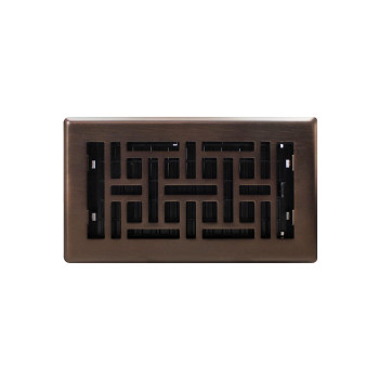 Decor Grates Ajh408Rb Oriental Floor Register 4W X 8H Rubbed Bronze Finish