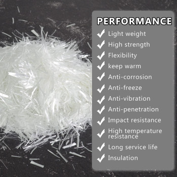 Uptthow Fiberglass For Cement Mortar Concrete Reinforcement Antiseepage And Anticracking Cement Mix For Building Walls Garden