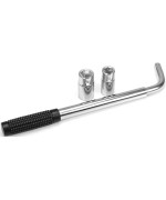 BIG RED Telescoping Wheel Lug Nut Wrench 11/16, 3/4, 13/16, 7/8 with Double-Sided Lug Nut Sockets, T39234