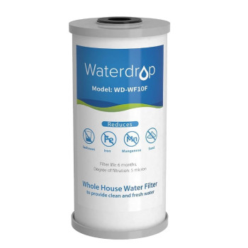 Waterdrop Whole House Water Filter Iron Filter Sediment Filter For Well Water Reduce Manganese Replacement For Ispring Ge