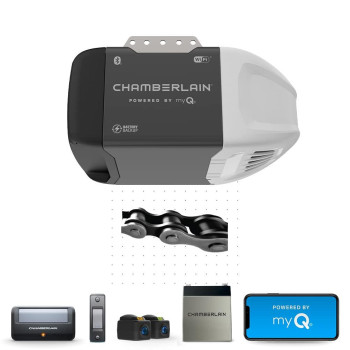 Chamberlain C2212T Smart Wifi Garage Door Opener 12Hp Chain Drive Motor Quantity 1