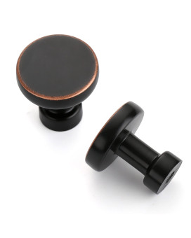 Asidrama 10 Pack 114 Inch Oil Rubbed Bronze Kitchen Cabinet Knobs Dresser Knobs Drawer Knobs Cabinet Hardware Zinc Knobs For D