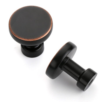 Asidrama 10 Pack 114 Inch Oil Rubbed Bronze Kitchen Cabinet Knobs Dresser Knobs Drawer Knobs Cabinet Hardware Zinc Knobs For D