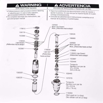 248212 Pump Repair Kit For Graco Ultra Max Ii 695 795 Linelazer 3900 Airless Sprayer