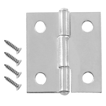 Biaungdo 10 Pack 1 Inch Butt Hinge Stainless Steel Folding Butt Hinges Cabinet Mini Hinges Small Box Hinges Door Hinge Rectang