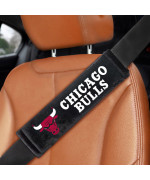 Chicago Bulls Embroidered Seatbelt Pad - 2 Pieces