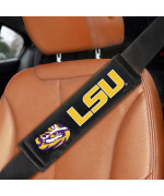 LSU Tigers Embroidered Seatbelt Pad - 2 Pieces