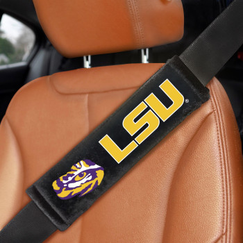 LSU Tigers Embroidered Seatbelt Pad - 2 Pieces